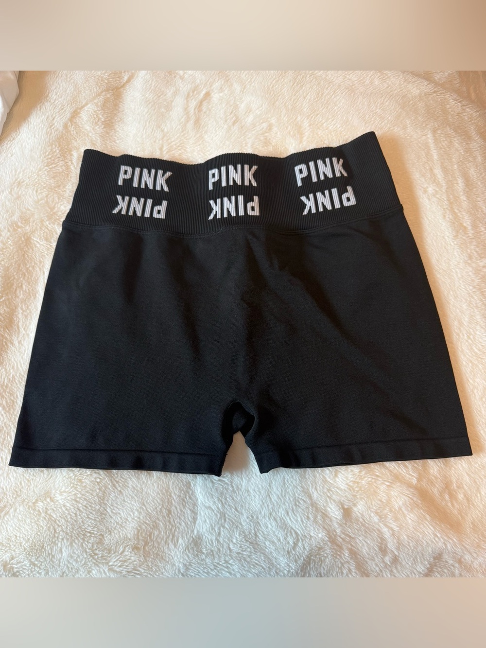 Pink by Victoria Secret Black Active Shorts, Size L
